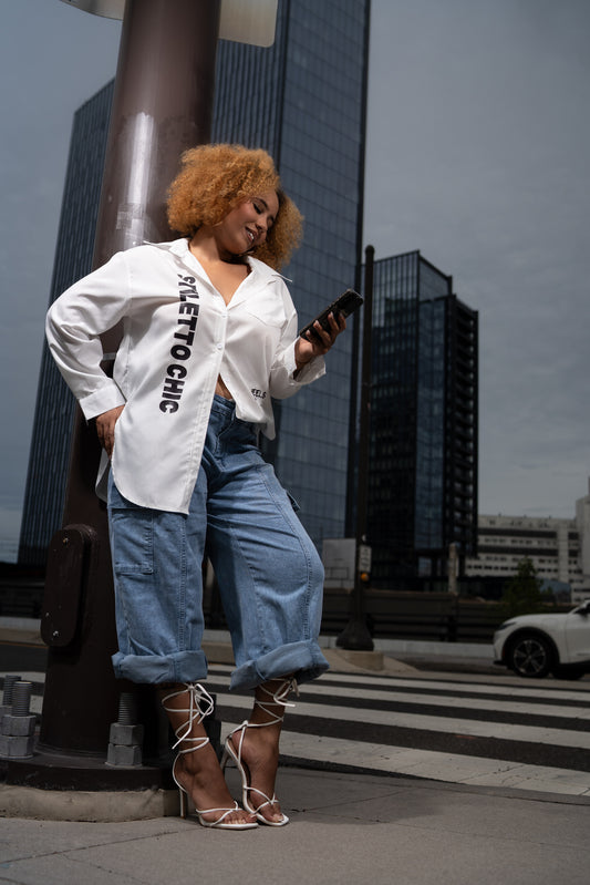 White Stiletto Chic Shirt